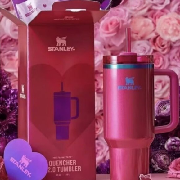 NIB Stanley Valentines Day H2.0 Tumbler 20 Oz Berry Truffle LIMITED EDITION - Picture 6 of 6